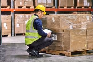 Tablet PC in the warehouse