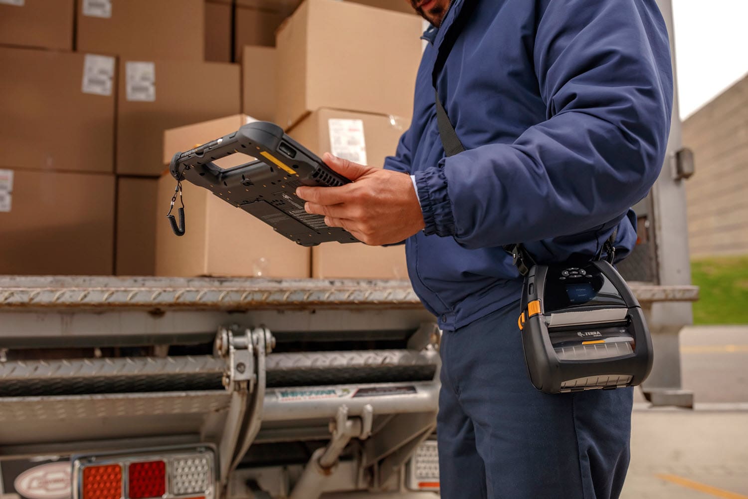 delivery driver using electronic forms